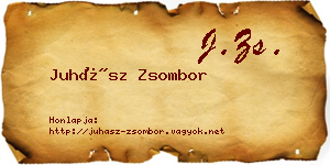 Juhász Zsombor névjegykártya