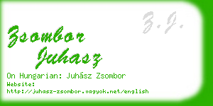 zsombor juhasz business card